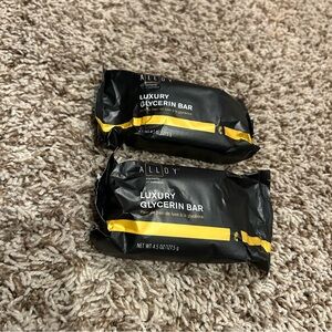 ALLOY Luxury Glycerin Bar Soap Black (2 Bars)